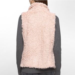 Calvin Klein Pink Fur Vest